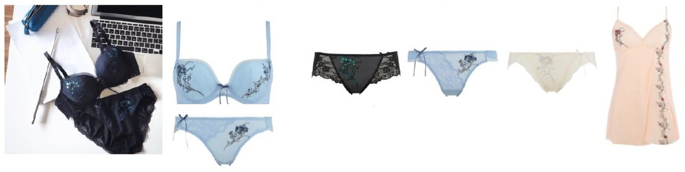 秋冬らしい落ち着いた色使いで肌にとけこむランジェリー
