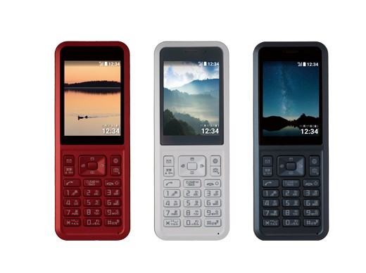 シンプルなストレートボディで持ちやすい　ワイモバイル携帯電話「Simply」