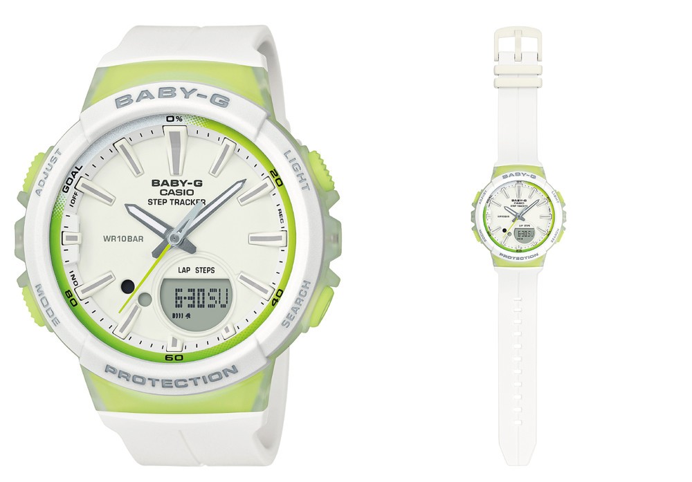 BGS-100-7A2JF（ホワイト×ライムグリーン）