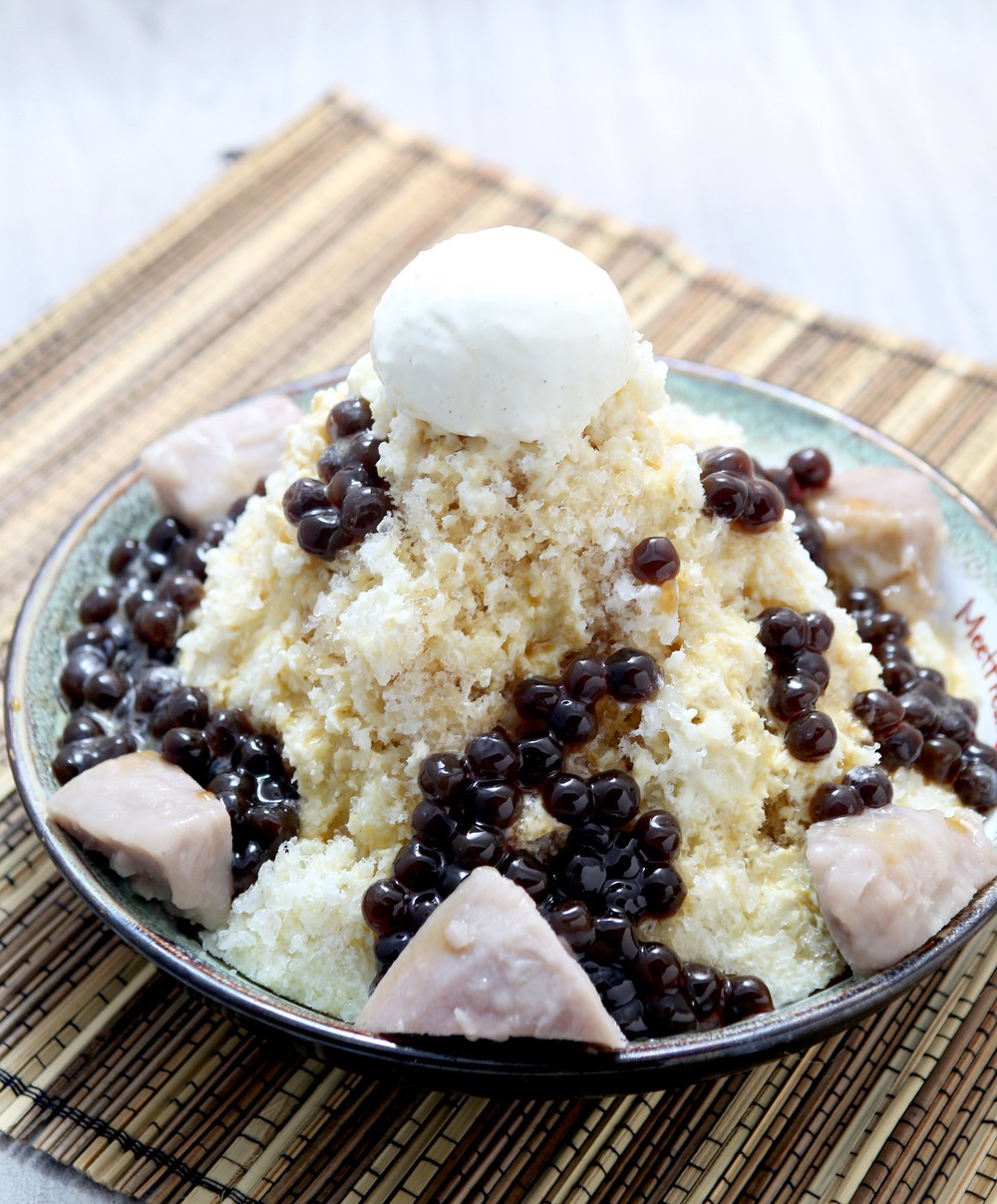 玄米ミルクティーかき氷