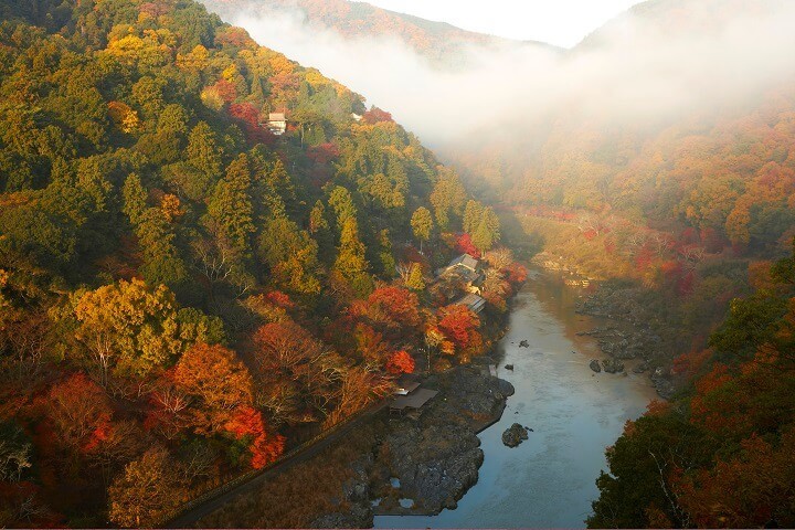 星のや京都、京の街並みや紅葉を空から眺める「紅葉ヘリクルーズ」開催　1日1組限定