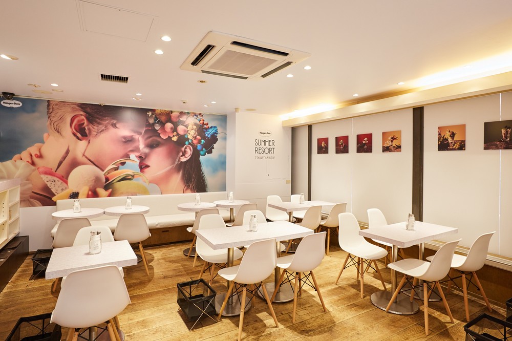 「Häagen-Dazs SUMMER RESORT」イートインスペース