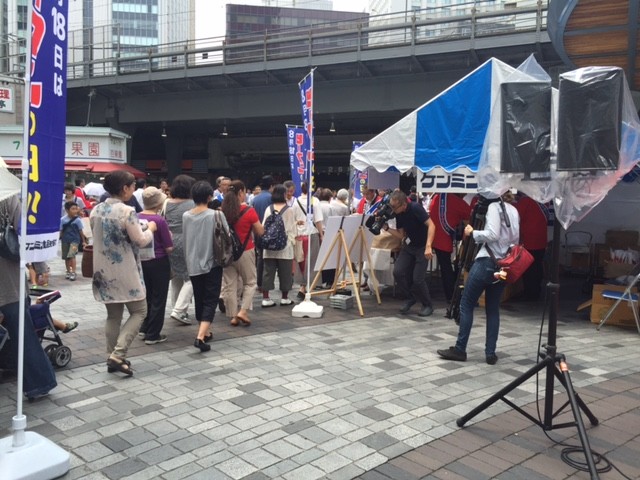 前回の有楽町でのイベントの様子