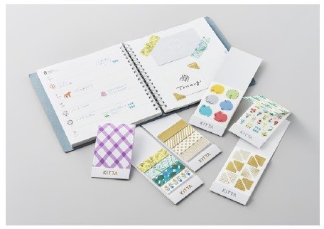 手軽に持ち歩けるマスキングテープ「KITTA」　新柄と手帳をデコれるダイアリーシール