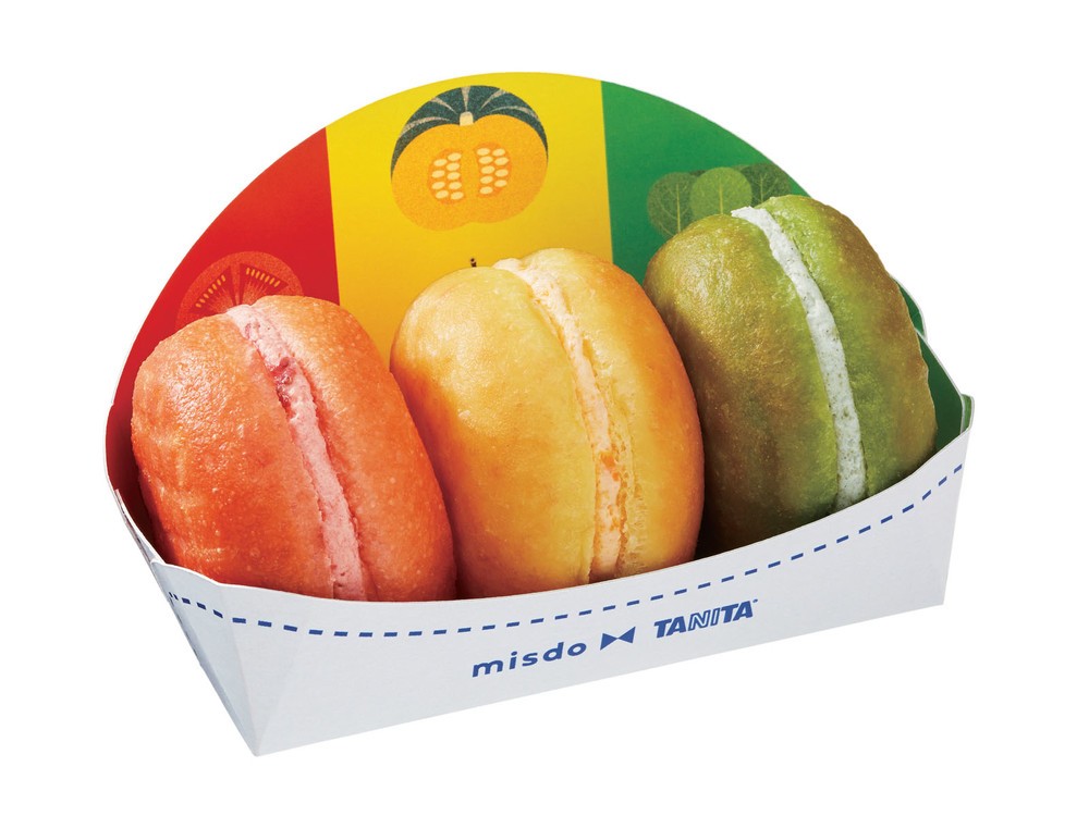 ミスドにもタニタの波　カラフルで小さめ野菜ドーナツ「ベジポップ」