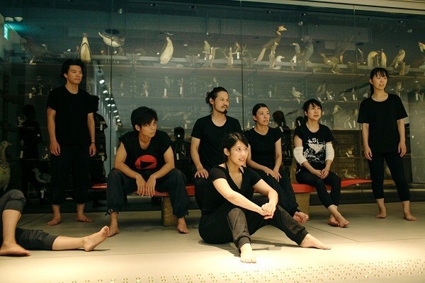 脚本は、みんなで議論しながら時間をかけて作る。ガラス越しに貴重な鳥類の剥製が並び、館内は不可思議な舞台に変貌する。