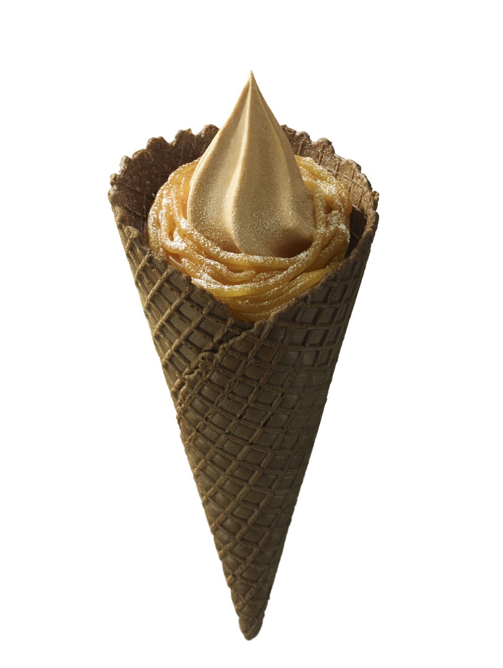 ミニストップに「プレミアム和栗モンブランソフト」　国産和栗の上品な甘さ