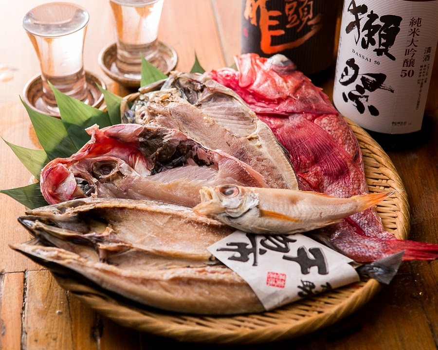 日本酒にあう干物料理も豊富