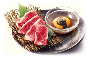 「トリュフ月見ダレde和牛カルビ」