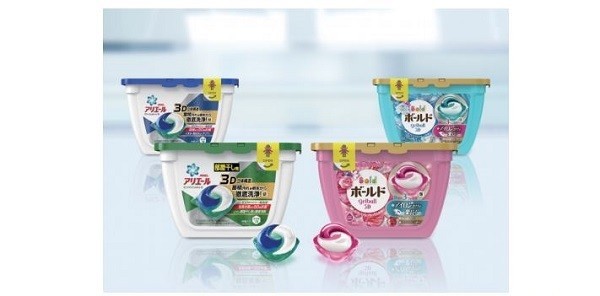 3層立体構造で鮮度抜群　「アリエール」「ボールド」から「ジェルボール3D」発売