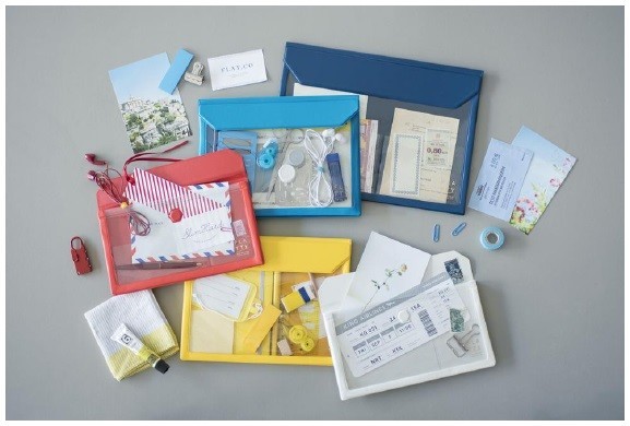 軽くて薄いバッグインバッグ「フラッティ」　ワンタッチで開閉