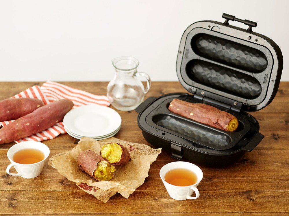 自宅でほかほかの焼きいもだよ　上下ヒーターでじっくり包み焼き