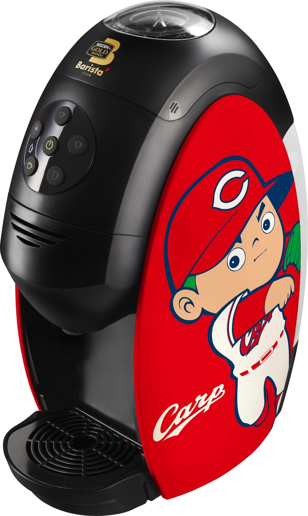 4000台限定「広島東洋カープ」モデルのコーヒーマシン再び　サイドパネルのデザインを一新