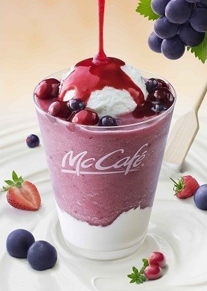 【おいしそう】マックバリスタに秋の新作　ぶどうやベリーたっぷり贅沢スムージー