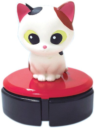 ロボット掃除機に乗ったにゃんこを再現　デスクトップクリーナー