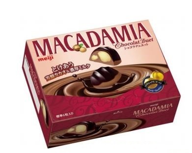 2層のチョコでコーティング　明治の「マカダミアショコラデュエット」発売