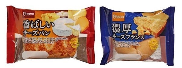 ワインに合わせたい濃厚チーズ　「香ばしいチーズパン」「濃厚チーズフランス」発売