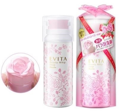 137万個出荷の大ヒット「バラ泡洗顔」に限定品　バラの形のもっちり泡！