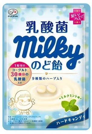 風邪が流行り始める秋冬に　「乳酸菌ミルキー」ののど飴