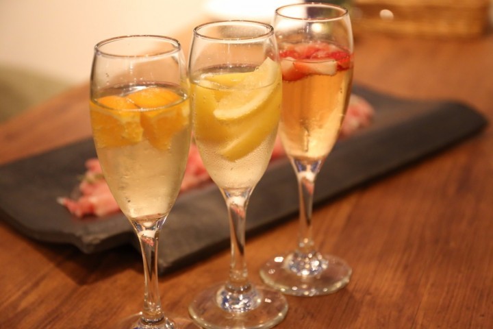 ワインも飲み放題に