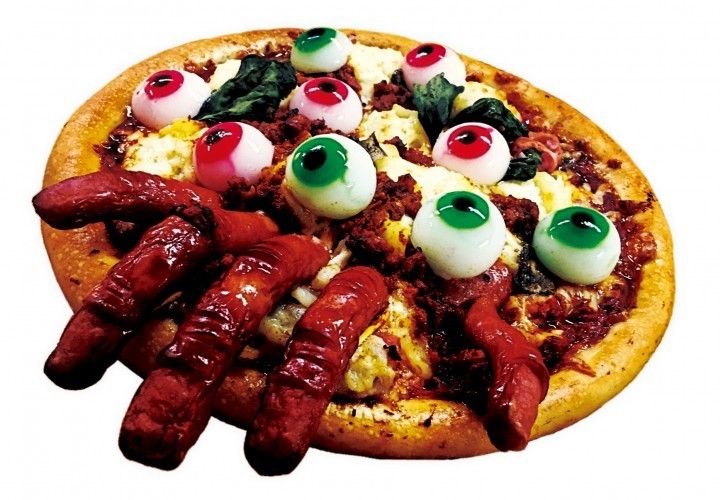 【閲覧注意】容赦なしの不気味度200％　アオキーズ・ピザのホラーピザが怖すぎる