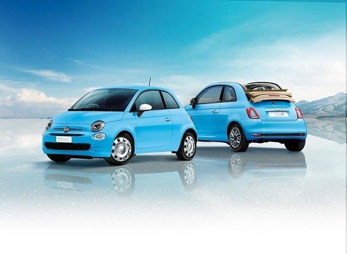 空色ボディに雲みたいなミラーカバー！「Fiat 500/500C CieloBlu」150台限定で発売
