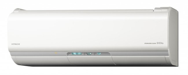日本初、熱交換器を凍らせて一気に汚れを洗い流す　日立のルームエアコン「白くまくん」