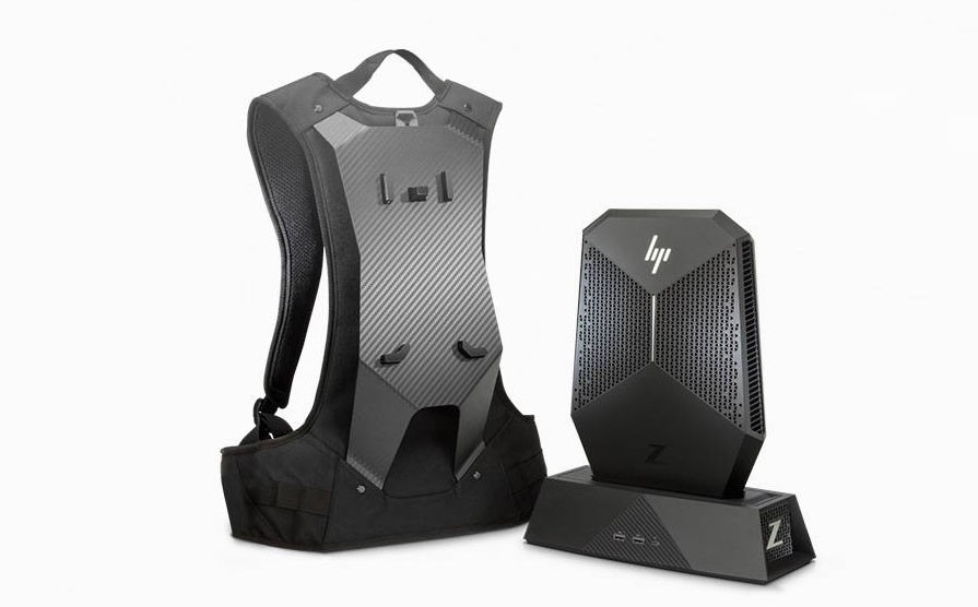 バックパックのように背負えるVR対応ワークステーション