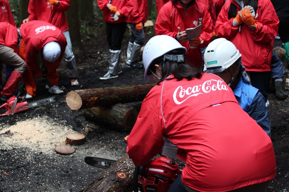 コカ・コーラシステム過去最大規模　社員320人による森林保全活動「自然を感じられるってすごく貴重」