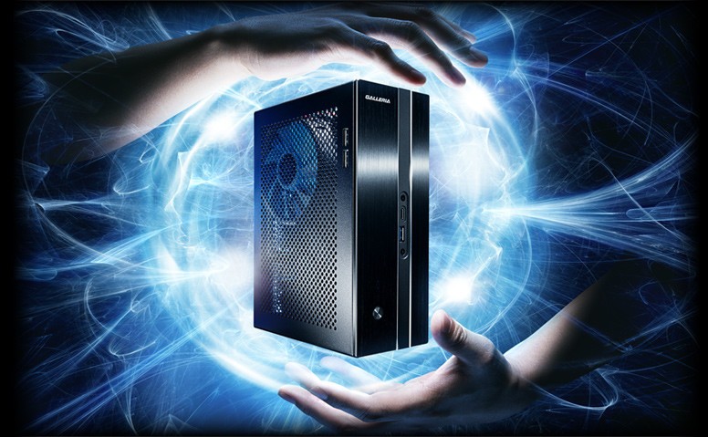 ペットボトル約2本分　小型ゲーミングデスクトップ「GALLERIA Mini」