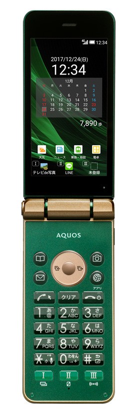 ワンプッシュで電話が受けられる4G LTEケータイ「AQUOS K」　防水・防塵・耐衝撃性能も