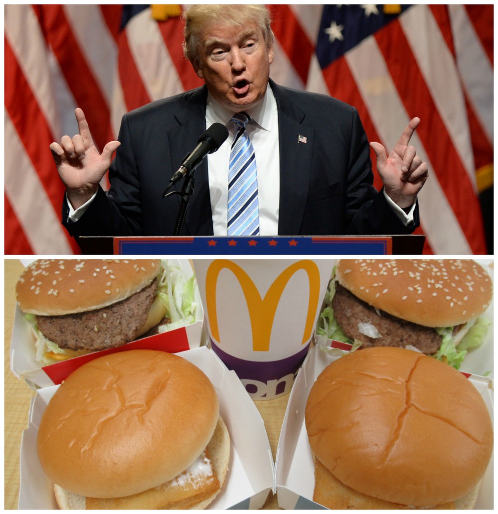 カロリーの拷問、「トランプ飯」に挑戦してみた　ビックマック×2、フィレオフィッシュ×2、チョコシェイク...