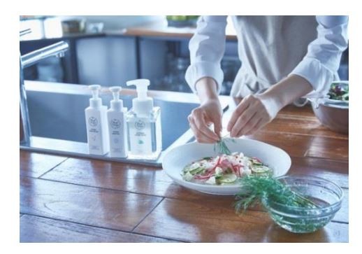 キユーピー独自の高機能ヒアルロン酸を配合したキッチンハンドケアシリーズ