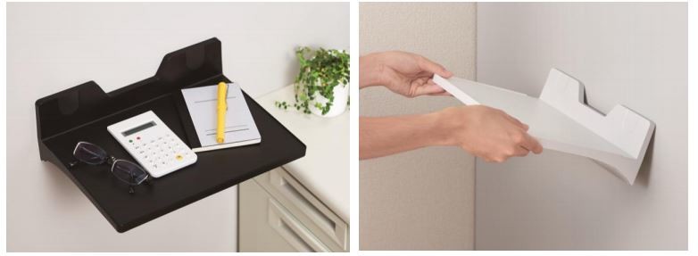 スチール面にマグネットで取り付けられる「マグトレー」　机周りを有効活用