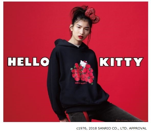 GU初！　ハローキティとのコラボ　1970年代当時のデザインを採用