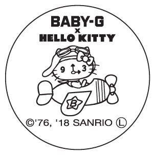 裏蓋のデザイン　（C）1976, 2018 SANRIO CO., LTD. APPROVAL NO. S584507