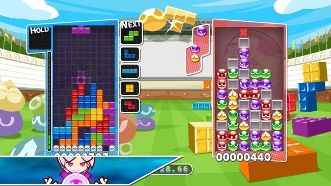 2大アクションパズルがコラボ　「ぷよぷよテトリス」PC版