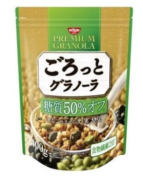 糖質50%オフの健康志向グラノーラ　食物繊維もたっぷり配合