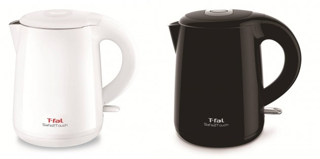 2重構造採用で外側に触れても熱くない電気ケトル　ティファール