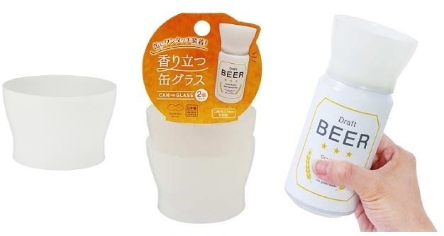 お花見でグラスビールのおいしさを　「香り立つ缶グラス」