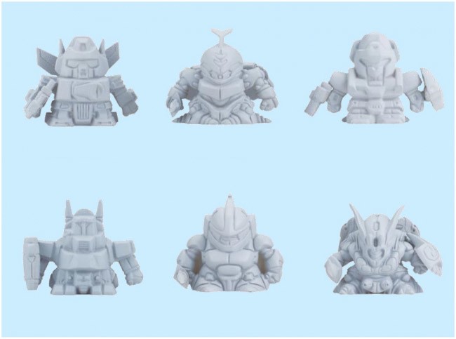 「ガシャポン戦士」復活！　ザブングル、ダンバイン、エルガイムSDキャラの塩ビフィギュア