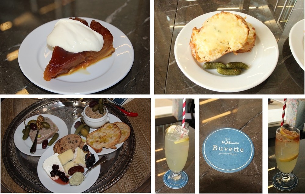 チーズたっぷりのクロックムッシュや、甘さ控えめのりんごのタルトタタンなど軽食メニューが豊富。ドリンクのストローやコースターにもこだわっている