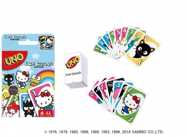 「ハローキティ」「マイメロディ」とコラボした「UNO」