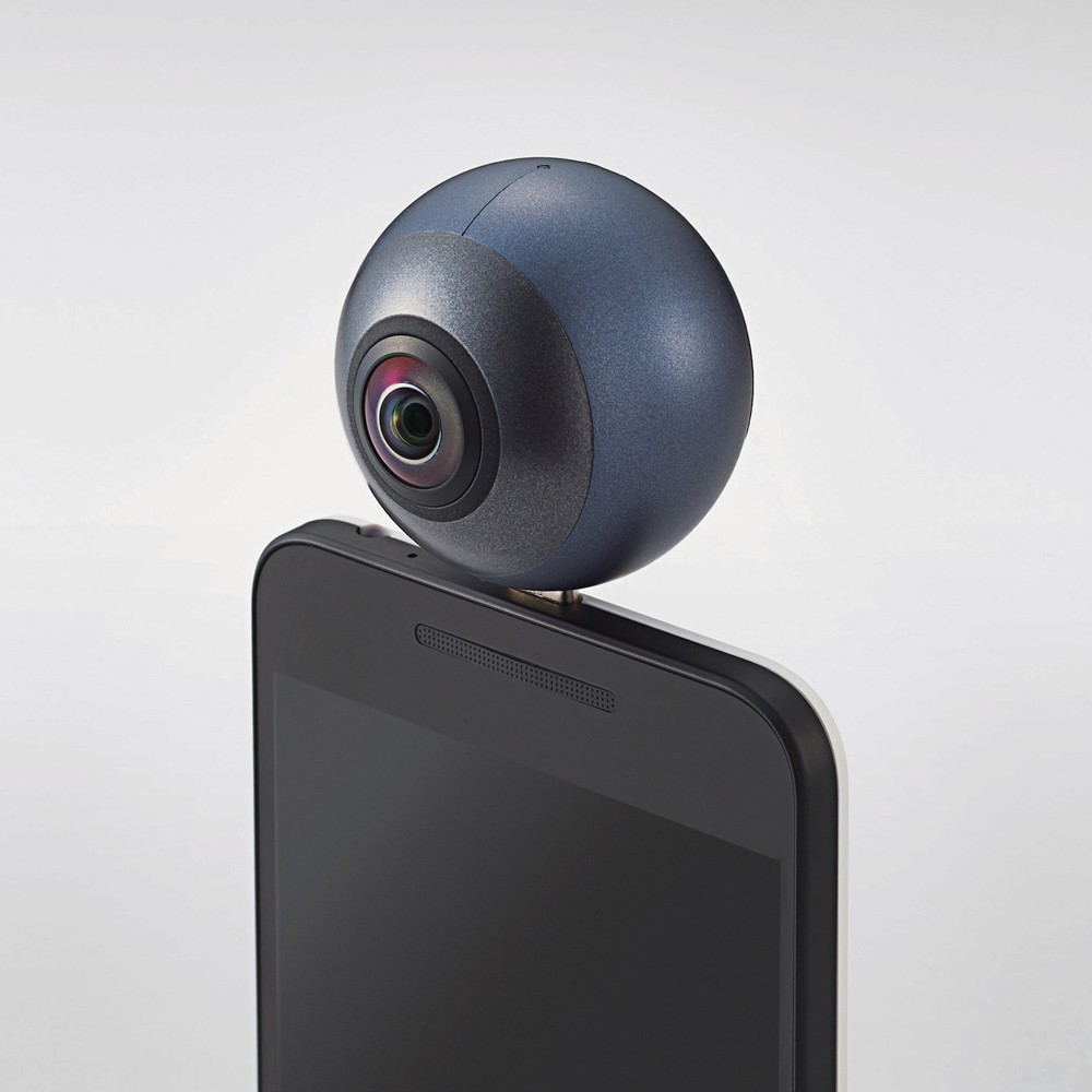 アンドロイドスマホに装着　高画質360度VRカメラ