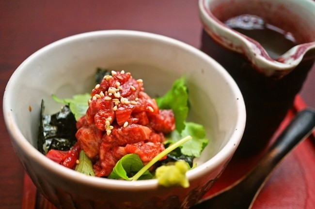 黒毛和牛漬け肉茶漬け