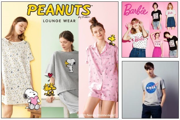 「スヌーピー」のパジャマや「バービードール」ロゴのTシャツも　ジーユーから