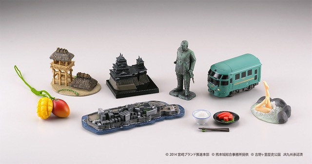 「軍艦島」「熊本城」「西郷隆盛像」　九州7県の名所や文化がフィギュア化