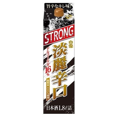 白雪　淡麗辛口 ストロング1.8Lパック詰