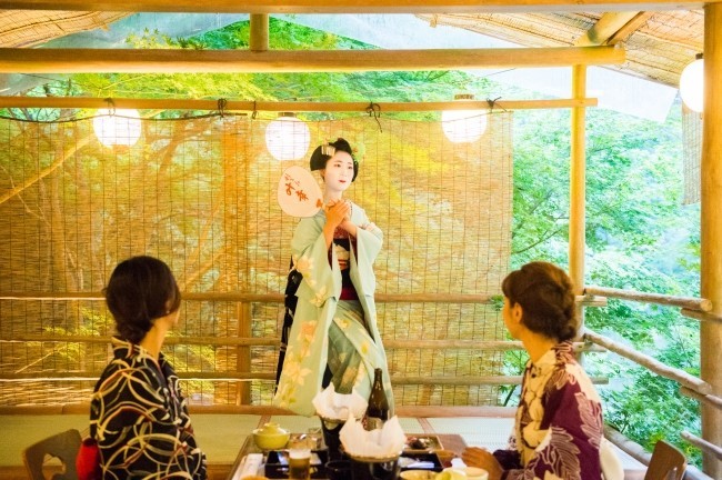 もみぢ家では京舞鑑賞も楽しめる