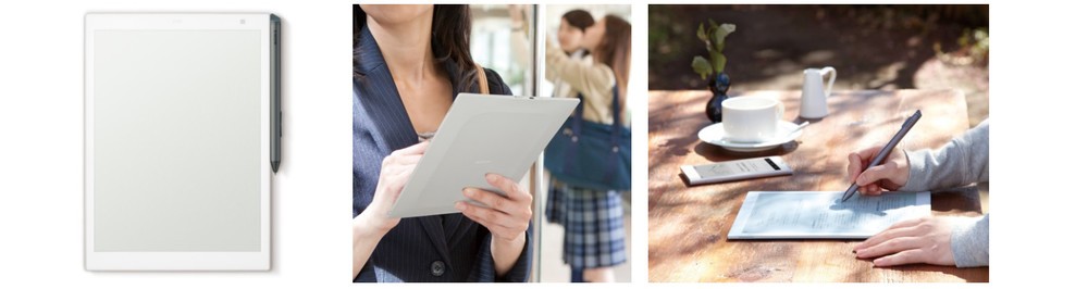 世界最薄・最軽量のデジタル端末　PDFの閲覧、書き込み可能なデジタルペーパー